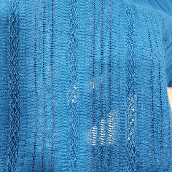 Dressfo NWT faux wrap front tab sleeve v-neck blouse woman's size 10 - Picture 7 of 10